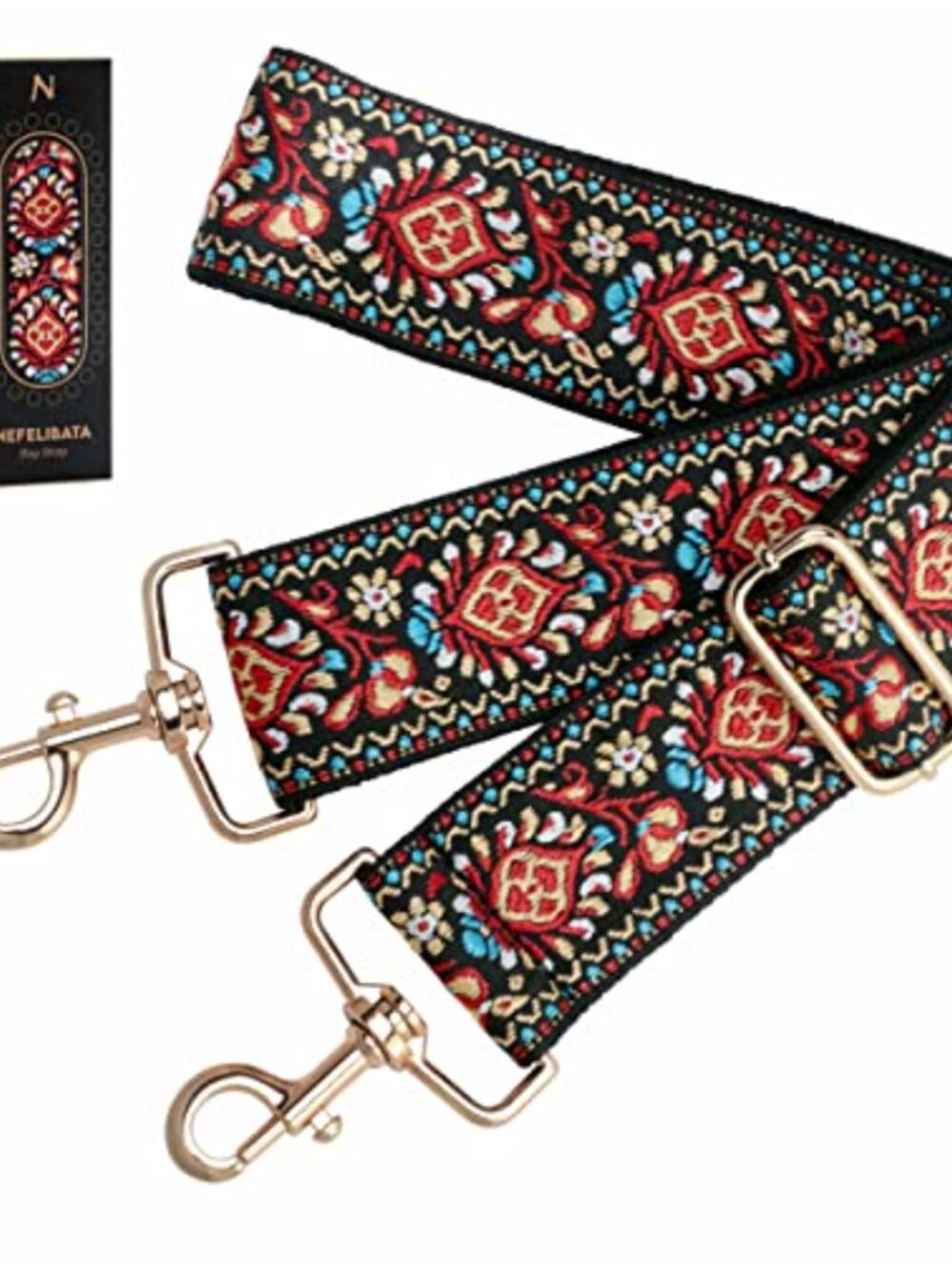 2" Wide Knit Shoulder Strap Adjustable Replacement Crossbody Bag Strap